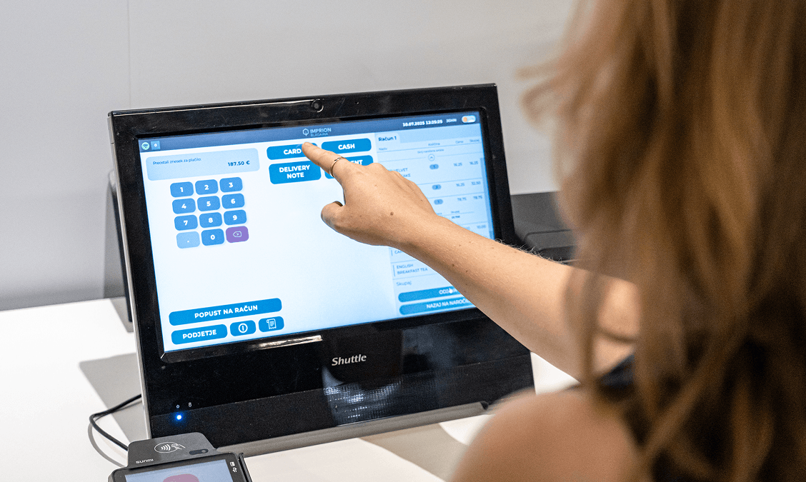 Uporaba Imprion blagajne